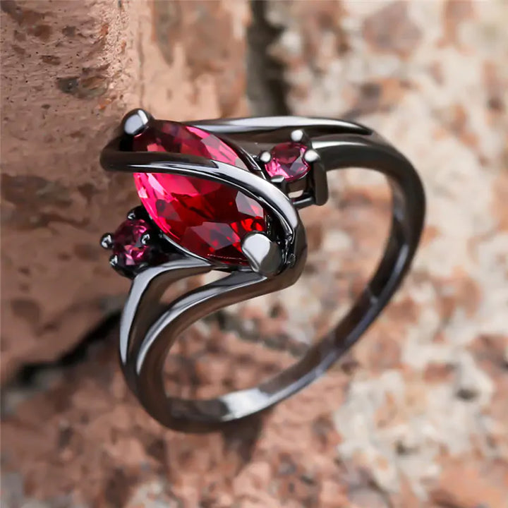 Elves Red Crystal Ring