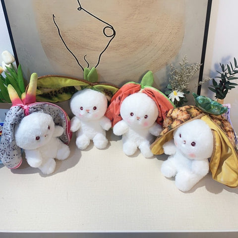 Cute Transformation Fruit Rabbit Small Fruit Rabbit Plush Toy