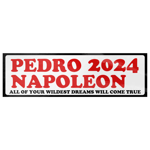 Pedro Napoleon 2024,  Vote for Pedro Bumper Sticker