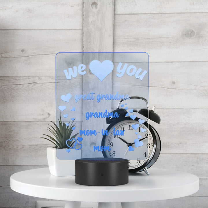 We Love You Light-Up Sign for Mothers Day,