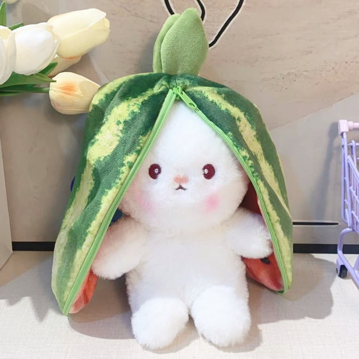 Cute Transformation Fruit Rabbit Small Fruit Rabbit Plush Toy